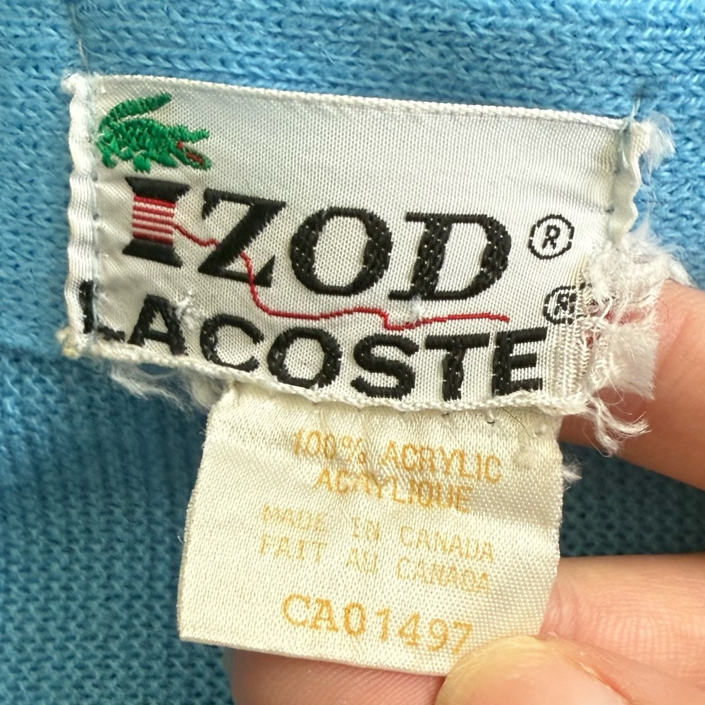 Izod Lacoste Reworked Cardigan - Picture 3 of 4